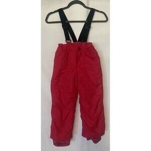 Pulse Snow Bib Pants Toddler Girls Size 4T Hot Pink Overalls
